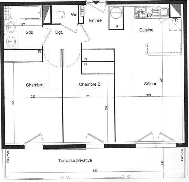 Afficher la photo en grand Appartement T3 à vendre - 3 pièces - 56.5 m2 - ORTHEZ - 64 - AQUITAINE - Century 21 Agence Du Pont - Vieux